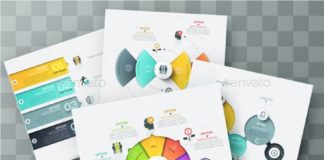 Business infographic : Pure Shape Infographic — Photoshop PSD #layout #template • Available here …