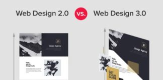 Business infographic : Web Design 2.0 vs Web Design 3.0