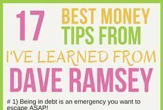Management : 17 Best Money Tips From Dave Ramsey of All Time