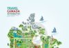 Travel infographic – Travel infographic – Infographic travel and landmark canada map shape template design