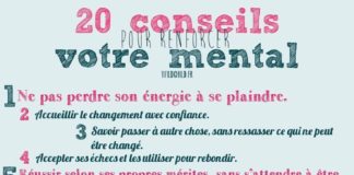 Business infographic : 20 conseils pour renforcer votre mental #business #entrepreneur #boost #devel…