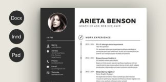 Business infographic : Clean Cv-Resume