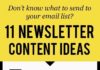 Digital Marketing : Newsletter Content Ideas To Send & Engage Your Subscribers