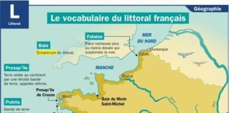 Educational infographic : Educational infographic : Fiche exposés : Le vocabulaire du littoral français