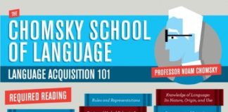 Educational infographic : Educational infographic : The Chomsky School of Language Infographic