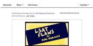 Educational infographic : LSAT LR Flaw Questions For Non-Dummies