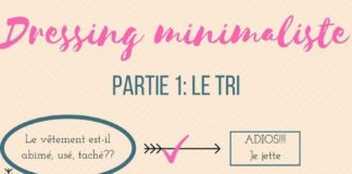 Fashion infographic : Dressing minimaliste #1: le tri