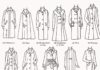 Fashion infographic : Fashion infographic : Different types of long coats
