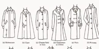 Fashion infographic : Fashion infographic : Different types of long coats