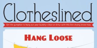Fashion infographic : Get the gumption to hang out your laundry—clean or dirty—with this line-dryi…