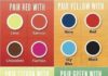 Fashion infographic : Here’s a handy chart to discover colours that can be worn together color coordin…