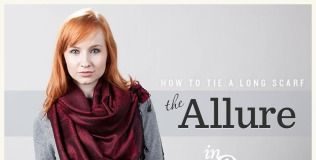 Fashion infographic : How to tie the long scarf : The Allure Via