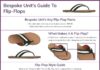 Fashion infographic : Mens Flip Flop Guide
