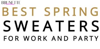 Fashion infographic : Spring Sweaters You Can Wear for Work or Party