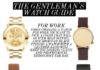 Fashion infographic : The Gentleman’s Watch Guide