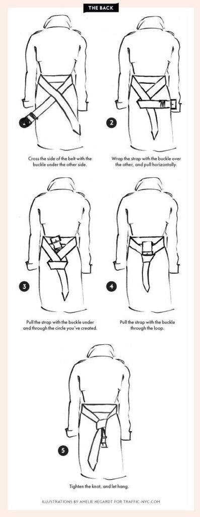 Fashion infographic : how to tie trench coat front - InfographicNow.com ...