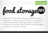 Food infographic – Food Storage 101