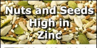 Food infographic – Top 10 Nuts and Seeds Highest in Zinc