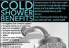 Health infographic : 3 Surprising Benefits of Taking Cold Showers