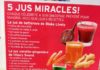 Health infographic : 5 jus miracles! Chaque célébrité a son smoothie préféré pour maigrir. Voici quelques recettes