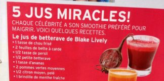 Health infographic : 5 jus miracles! Chaque célébrité a son smoothie préféré pour maigrir. Voici quelques recettes