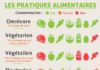 Health infographic : CARNIVORE, VEGETARIEN, VEGAN : MODE D’EMPLOI