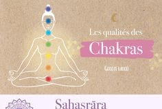 Health infographic : Infographie résumant les qualités des 7 chakras du corps humain.