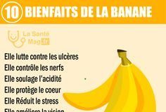 Health infographic : La banane bienfaits
