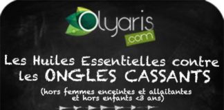 Health infographic : Ongles cassants : La synergie aux Huiles Essentielles par Olyaris