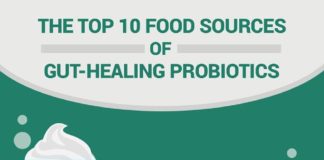 Health infographic : The Top 10 Food Sources Of Gut-Healing Probiotics – Positive Health Wellness I…