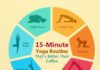 Health infographic : This 15-Minute Yoga Routine Is Better Than Coffee