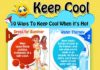 Healthcare infographic : 10 Ways To Keep Cool When it’s Hot – A HealthyTimesBlog Graphic