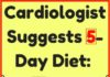 Healthcare infographic : Cardiologist suggests 5-day diet: a safe way to lose 15 pounds