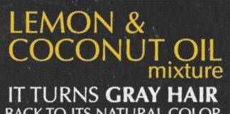 Healthcare infographic : Healthcare infographic : Return Your Natural Hair Color With This Coconut Oil-Lemon Juice Mixture