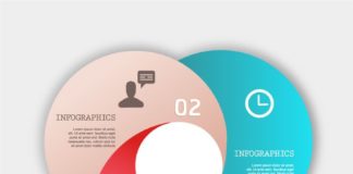 Healthcare infographic : 円形のインフォグラフィックス テンプレート Infographics busin…