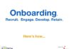 Management : Management : Onboarding Employees
