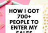 Marketing strategies : How I Got 700+ People To Enter My Sales Funnel
