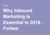 Marketing strategies : Why Inbound Marketing Is Essential In 2016