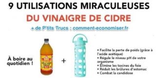 Medical infographic : 9 Utilisations du Vinaigre de Cidre Qui Vont Vous Changer la Vie.
