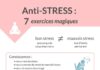 Medical infographic : Anti-stress: 7 exercices magiques pour lutter contre le stress