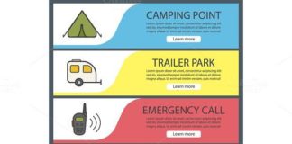 Medical infographic : Camping banners. Vector. Travel Infographics. $5.00