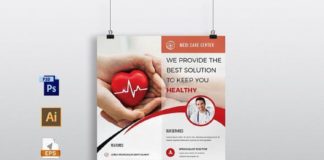Medical infographic : Doctors & Medical Flyer Template. Medical Infographic