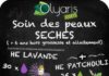 Medical infographic : Hâlte à la peau sèche grâce aux huiles essentielles. Dans cette synergie sp…