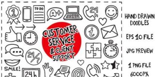 Medical infographic : Medical infographic : Customer Service Doodles set. Medical Infographic. $8.00