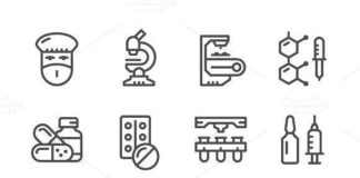 Medical infographic : Medical infographic : Medical infographic : Set icons of pharmaceutical industry. Medical Infographic….