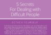 Psychology : The Secret to Dealing With Difficult People at Work