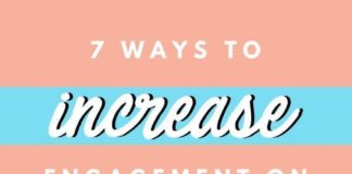 Social media infographic – 7 Ways to Increase Engagement on Instagram