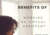 Social media infographic – Benefits of Working as Virtual Assistant From Home
