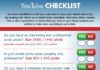 Social media infographic – Facebook, Google+, Twitter, LinkedIn, Pinterest, YouTube – Social Media Checklist