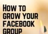 Social media infographic – How to Grow your Facebook Group